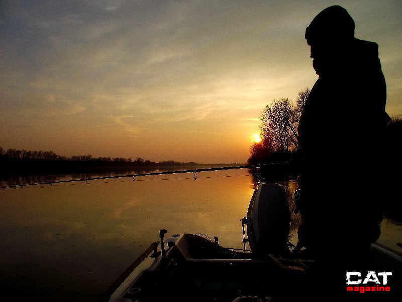Pesca al tramonto
